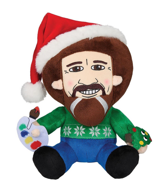 Bob Ross 8" Phunny Plush -Santa Bob Ross