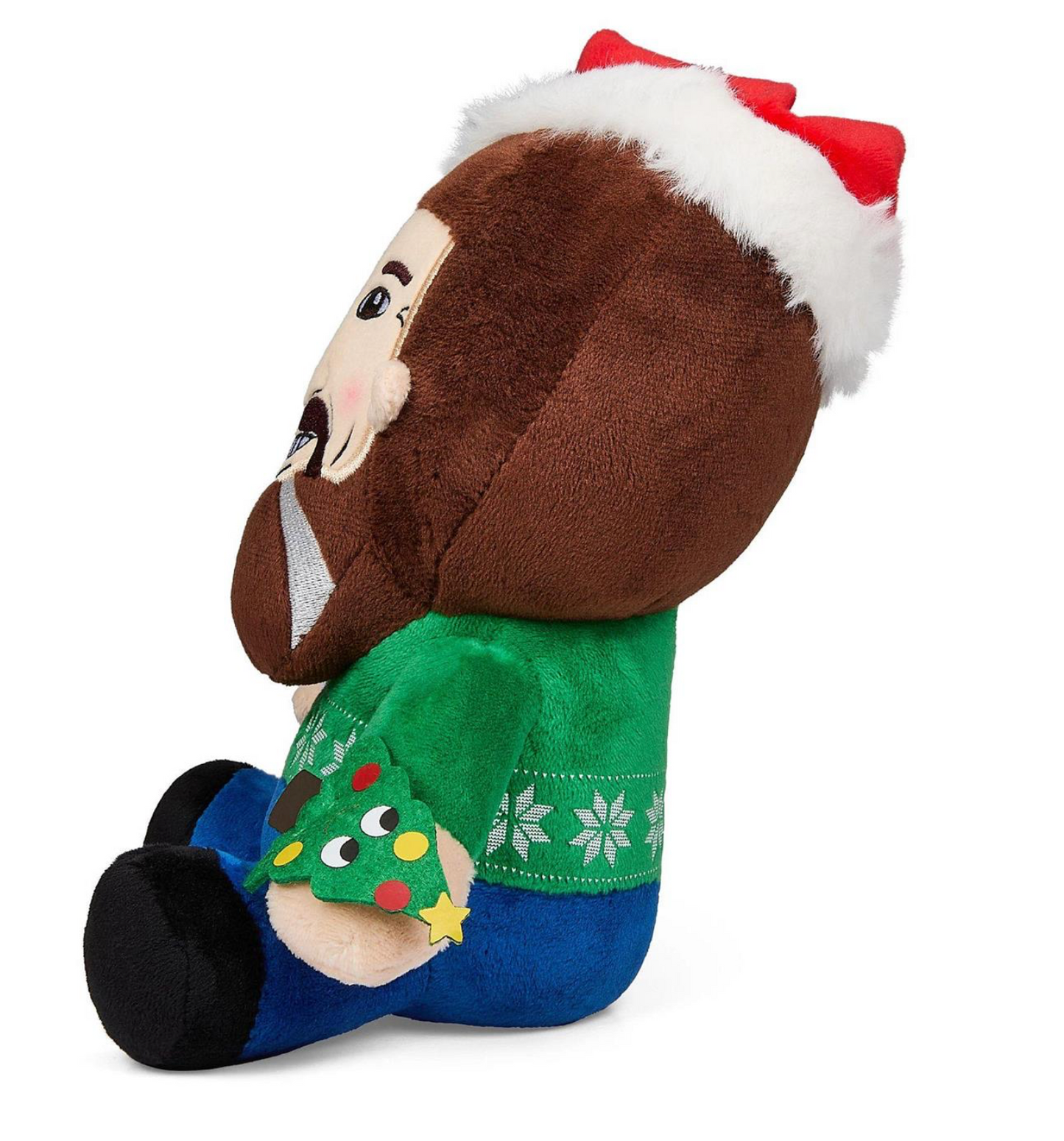 Bob Ross 8" Phunny Plush -Santa Bob Ross