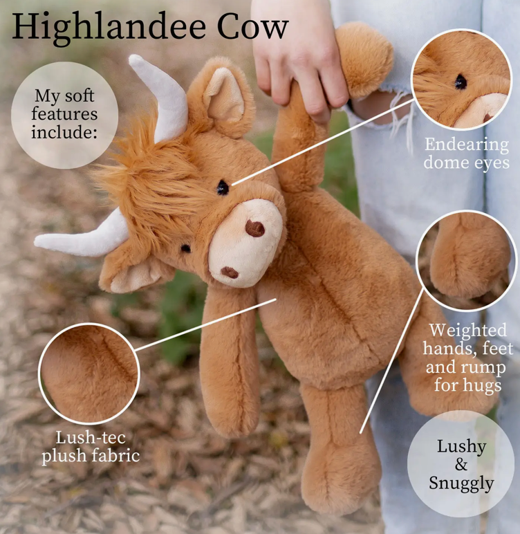 Beverly Hills Teddy Bear Company 16" Plush - Highlandee Cow