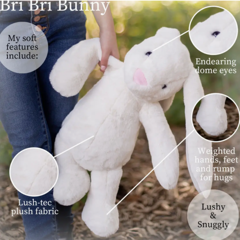 Beverly Hills Teddy Bear Company 16" Plush -Bri Bri Cream Bunny